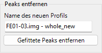 Bereich der optimierten Gitterkonstanten