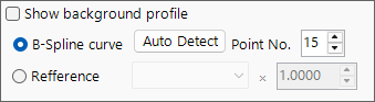 Background subtraction panel