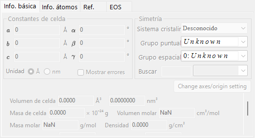 El control de Información del cristal