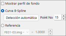 Panel de sustracción de fondo