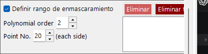 Panel de máscara e interpolación