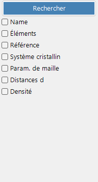 Options de recherche