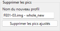 Panneau des paramètres de maille optimisés