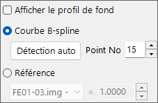 Panneau de soustraction du fond continu