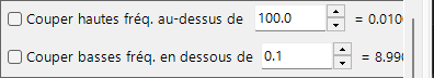 Panneau de filtre passe-bande