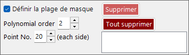 Panneau de masquage et d'interpolation