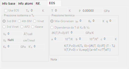 La scheda EOS