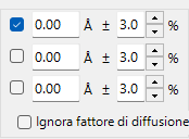 Ricerca per distanza interplanare (valore d)