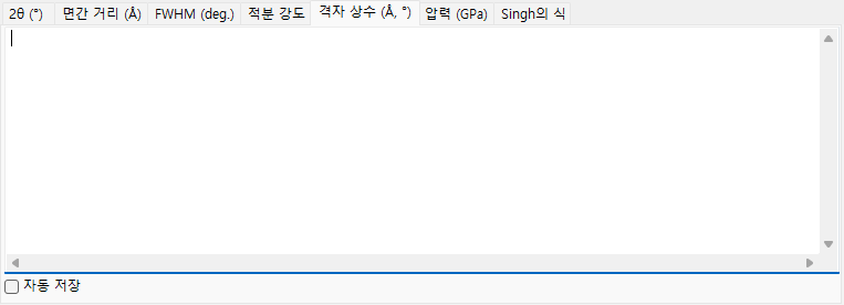 격자 상수 탭