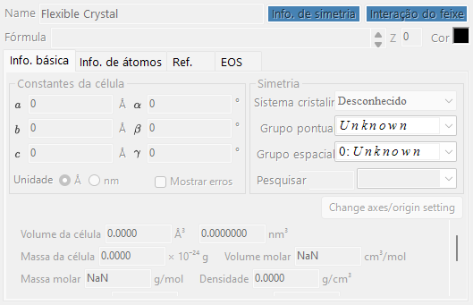 A lista de cristais