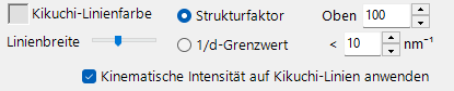 Registerkarte Kikuchi-Linien