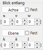 Blick entlang