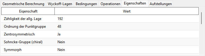 Eigenschaften