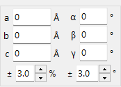 Cell parameter search