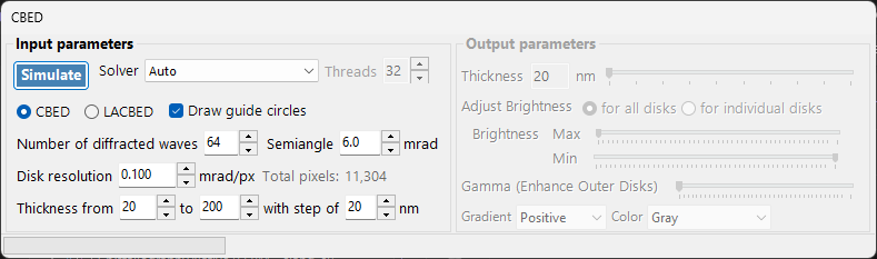 CBED Simulation