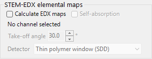 STEM-EDX elemental maps