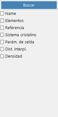 Opciones de búsqueda
