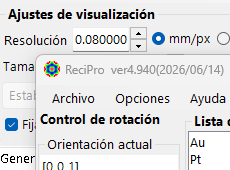 Menú Archivo