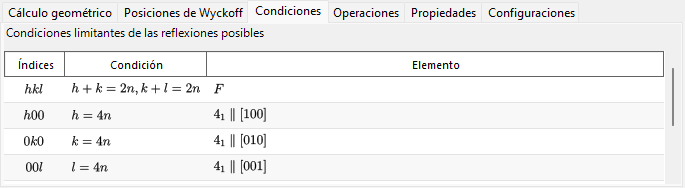 Condiciones