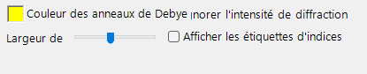 Onglet Anneaux de Debye