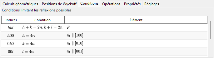 Conditions