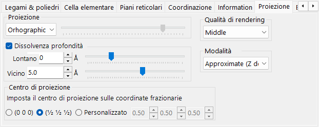 Scheda Proiezione