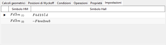 Impostazioni