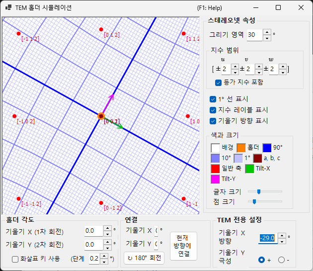 TEM 홀더 시뮬레이션