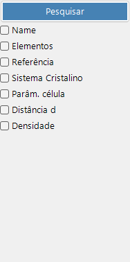 Opções de pesquisa