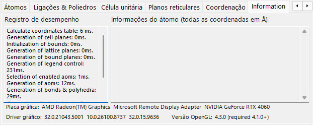 Aba Informação