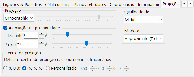 Aba Projeção