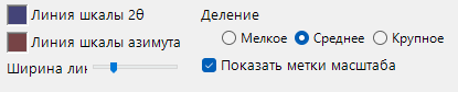 Вкладка «Масштаб»