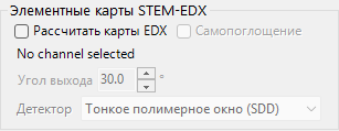 Элементные карты STEM-EDX