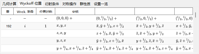 Wyckoff 位置