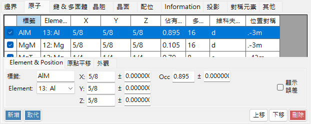 原子索引標籤